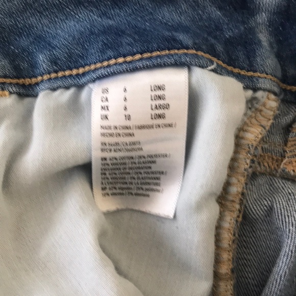 American Eagle stripe leg skinny jeans!! - Picture 4 of 4